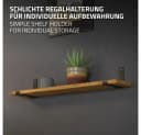 ML-DESIGN Wandregalhalter L-Form Metall Schwarz Industriell Bild 4