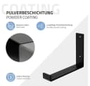 ML-DESIGN Wandregalhalter L-Form Metall Schwarz Industriell Bild 5