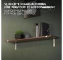 ML-DESIGN Wandregalhalter L-Form Metall Grau 2-tlg. Bild 4