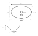 LuxeBath Aufsatzwaschbecken Keramik Schwarz Push-Open-Technologie Bild 5