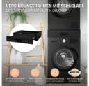 ML-DESIGN Zwischenbaurahmen mit Schublade Schwarz Bild 1