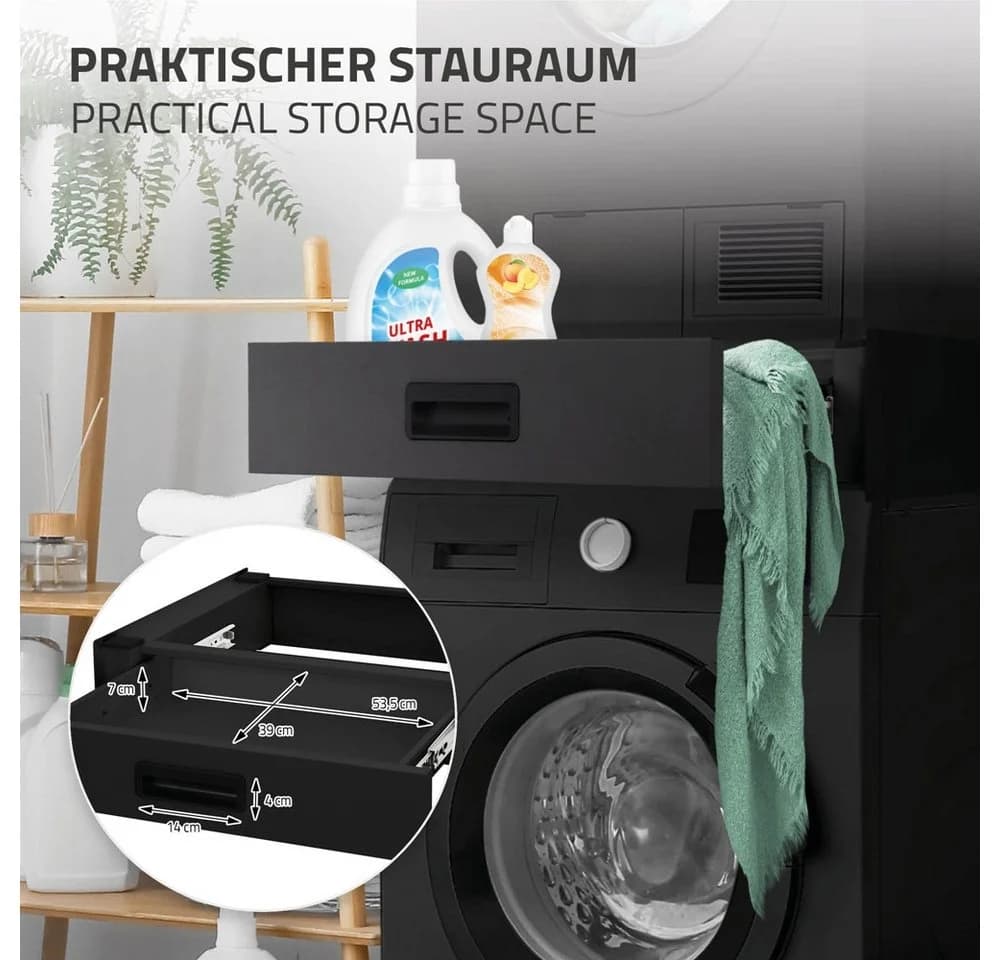 ML-DESIGN Zwischenbaurahmen mit Schublade Schwarz - Bild 3