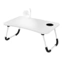 ML-DESIGN Laptoptisch Weiß mit 4 USB-Anschlüssen, Lampe & Tassenhalter Bild 2