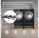 ML-DESIGN Waschmaschinenuntergestell Schwarz mit Auszug Bild 1