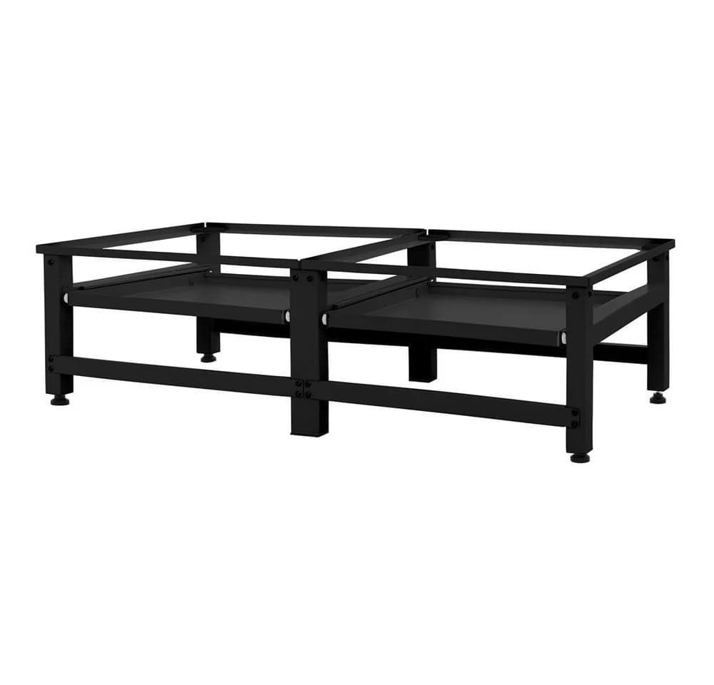 ML-DESIGN Waschmaschinenuntergestell Schwarz mit Auszug - Bild 2