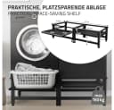 ML-DESIGN Waschmaschinenuntergestell Schwarz mit Auszug Bild 3