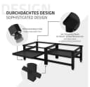 ML-DESIGN Waschmaschinenuntergestell Schwarz mit Auszug Bild 4