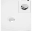 LuxeBath Waschbecken Keramik Oval mit Ablaufgarnitur Bild 3