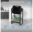 ML-DESIGN Getränkekistenregal Anthrazit Stahl Standregal für 2 Kisten Bild 1