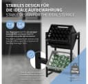 ML-DESIGN Getränkekistenregal Anthrazit Stahl Standregal für 2 Kisten Bild 3