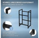 ML-DESIGN Getränkekistenregal Anthrazit Stahl Standregal für 2 Kisten Bild 4