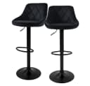 ML-DESIGN Barhocker Samt Schwarz 360° drehbar Bild 2