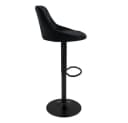 ML-DESIGN Barhocker Samt Schwarz 360° drehbar Bild 3