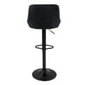 ML-DESIGN Barhocker Samt Schwarz 360° drehbar Bild 4
