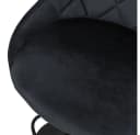 ML-DESIGN Barhocker Samt Schwarz 360° drehbar Bild 5