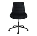 ML-DESIGN Bürostuhl Schwarz Samtbezug höhenverstellbar 360° drehbar Bild 1