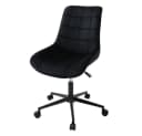 ML-DESIGN Bürostuhl Schwarz Samtbezug höhenverstellbar 360° drehbar Bild 2