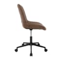 ML-DESIGN Bürostuhl Braun Kunstleder höhenverstellbar Bild 3