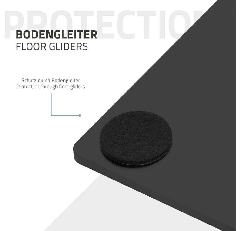 ML-DESIGN Tischgestell Schwarz Industrial Doppel-Tischuntergestell - Bild 5