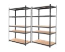 ECD Germany Schwerlastregal 2-tlg. Metall/MDF Anthrazit Bild 2