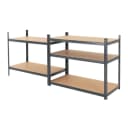 ECD Germany Schwerlastregal 2-tlg. Metall/MDF Anthrazit Bild 3