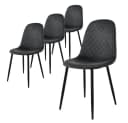 ML-DESIGN Esszimmerstuhl 4er Set Samt Anthrazit Metallbeinen Bild 2