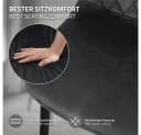 ML-DESIGN Esszimmerstuhl 4er Set Samt Anthrazit Metallbeinen Bild 5