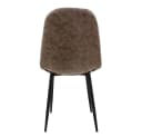 ML-DESIGN Esszimmerstuhl 4er Set Braun Schwarz Kunstleder Metall Bild 4