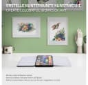 ECD Germany Kreativset Kunst- und Zeichenset Malkoffer für Kinder und Erwachsene, 48-tlg, Aquarellfarben Set 48 Farben, Pinsel, Bleistift 2B, Aquarellstift Bild 5
