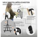 ECD Germany Standstaffelei Kunst- und Zeichenset Malset 140-Teilig mit Staffelei, Wasserfarben, Pastellkreide, Pinselset Bild 5