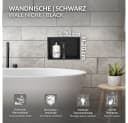 LuxeBath Duschnische Schwarz Edelstahl Einbauregal Bild 1
