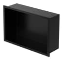 LuxeBath Duschnische Schwarz Edelstahl Einbauregal Bild 2