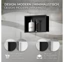 LuxeBath Duschnische Schwarz Edelstahl Einbauregal Bild 3