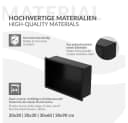 LuxeBath Duschnische Schwarz Edelstahl Einbauregal Bild 5
