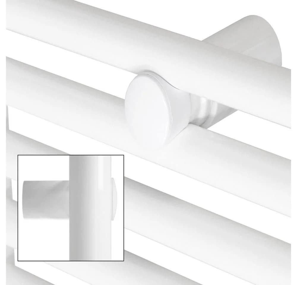 LuxeBath Badheizkörper Weiß mit elektrischem Heizstab und Thermostat - Bild 3