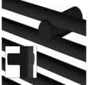 LuxeBath Badheizkörper Sahara Schwarz Mittelanschluss Bild 2