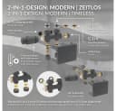 LuxeBath Heizkörperthermostat Multiblock Mittelanschluss Anthrazit Bild 3