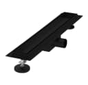 LuxeBath Duschrinne Edelstahl Schwarz Doppelseitig Befliesbar Bild 2