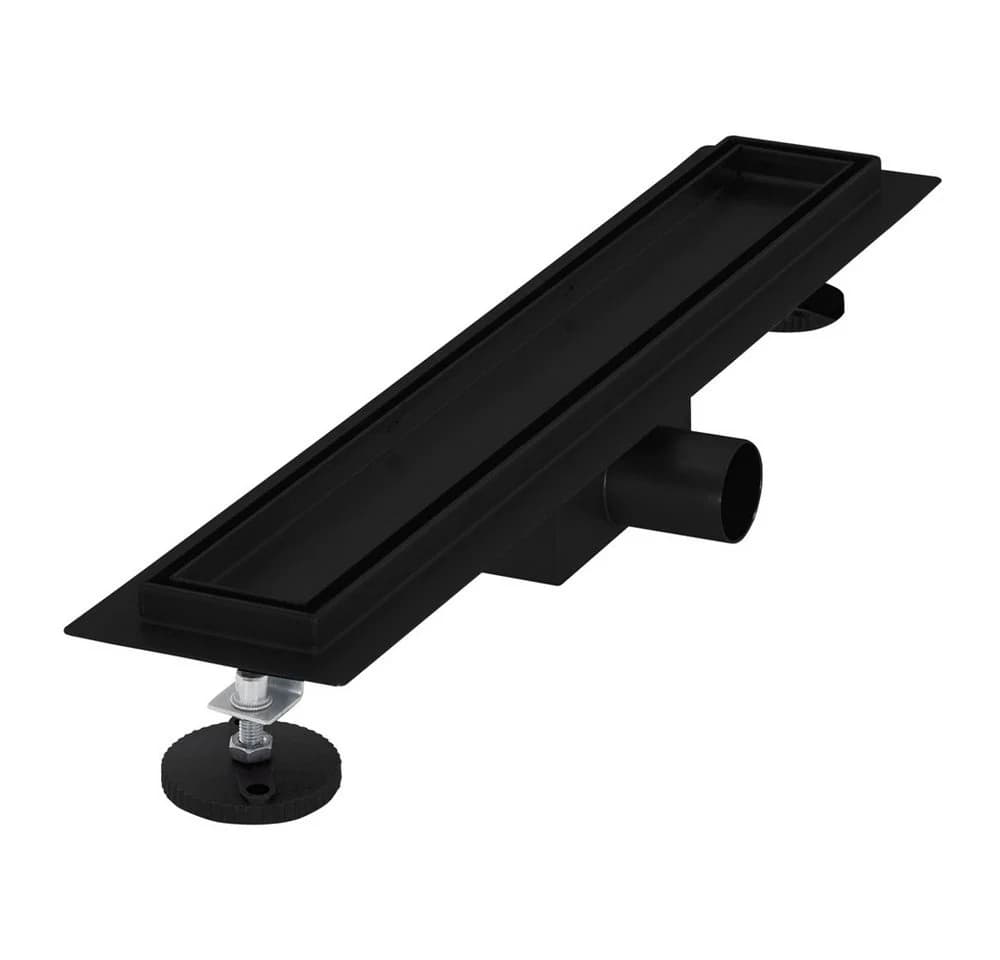 LuxeBath Duschrinne Edelstahl Schwarz Doppelseitig Befliesbar - Bild 2
