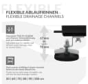 LuxeBath Duschrinne Edelstahl Schwarz Doppelseitig Befliesbar Bild 4