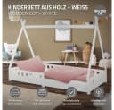 ML-DESIGN Spielbett Tipi Zeltbett Weiß mit Matratze Bild 1