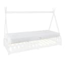ML-DESIGN Spielbett Tipi Zeltbett Weiß mit Matratze Bild 2