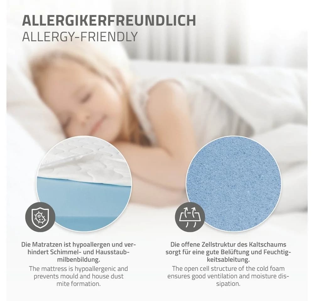 ML-DESIGN Spielbett Tipi Zeltbett Weiß mit Matratze - Bild 5