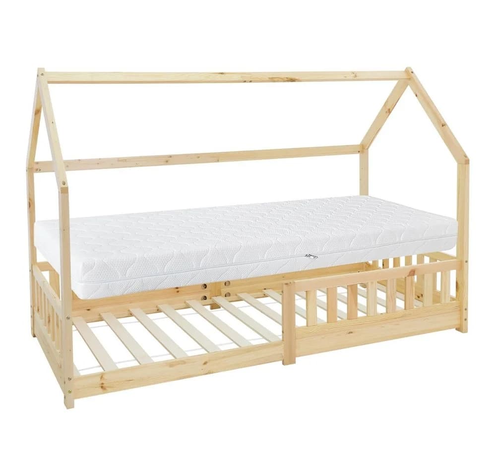 ML-DESIGN Spielbett Hausbett mit Rausfallschutz und Matratze - Bild 2
