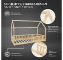 ML-DESIGN Spielbett Hausbett mit Rausfallschutz und Matratze Bild 4