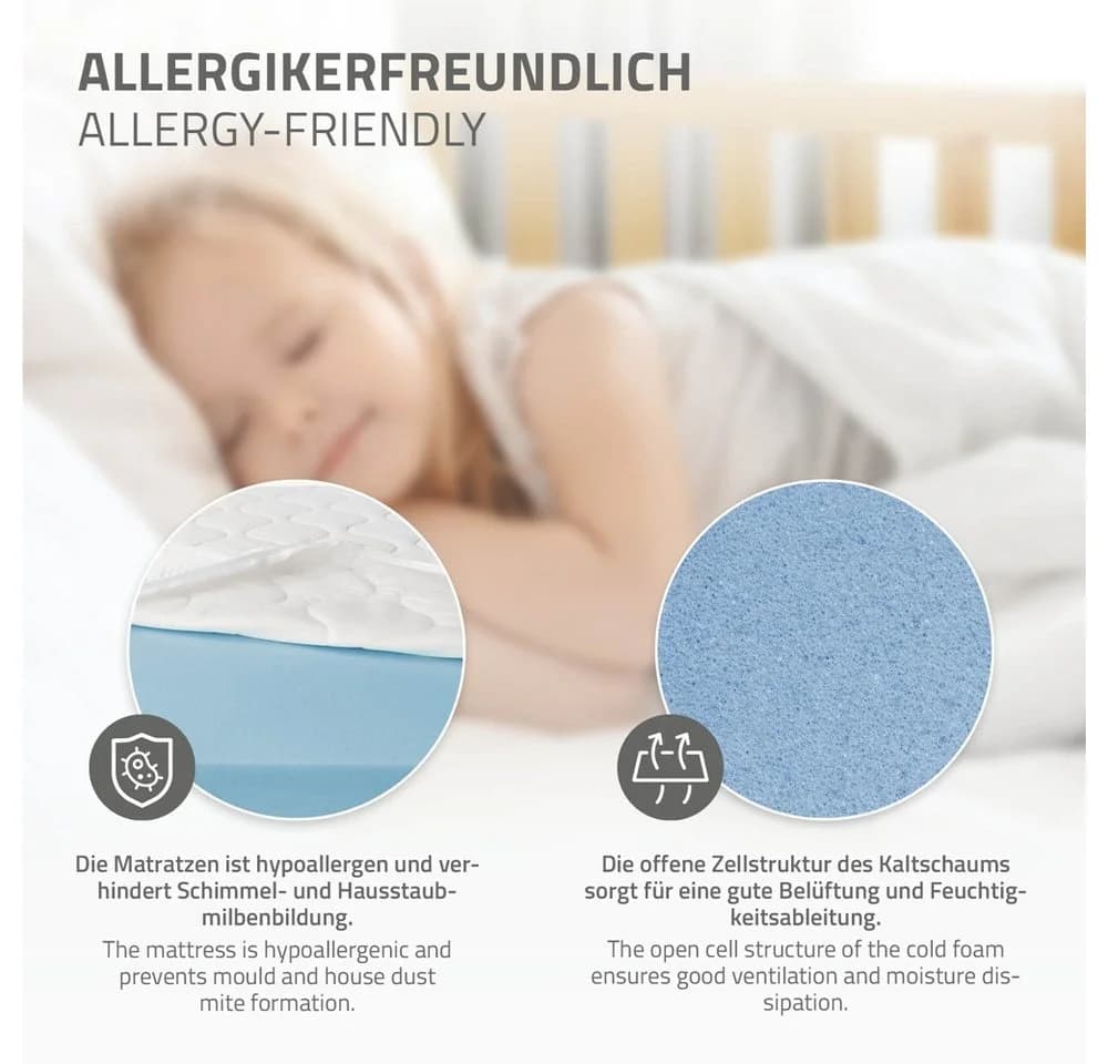 ML-DESIGN Spielbett Hausbett mit Rausfallschutz und Matratze - Bild 5