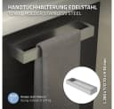 ML-DESIGN Handtuchhalter Silber Edelstahl Selbstklebend Bild 1