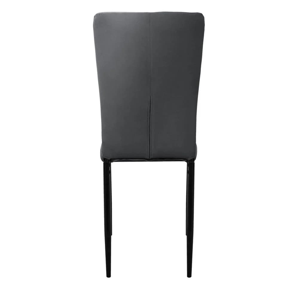 ML-DESIGN Esszimmerstuhl 4er Set Grau Samtbezug Metallbeine - Bild 4
