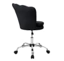 ML-DESIGN Bürostuhl Samt Schwarz Muschel-Design höhenverstellbar Bild 3