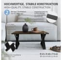 ML-DESIGN Tischbein 2er Set X-Form Schwarz Stahl Industrial Bild 1